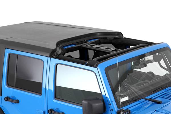 Smittybilt 2007-2018 Jeep Wrangler JK 4 Door Hard Top 2 Piece WithOut Upper Doors Textured Black 518701