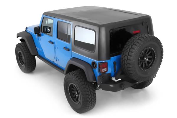 Smittybilt 2007-2018 Jeep Wrangler JK 4 Door Hard Top 2 Piece WithOut Upper Doors Textured Black 518701