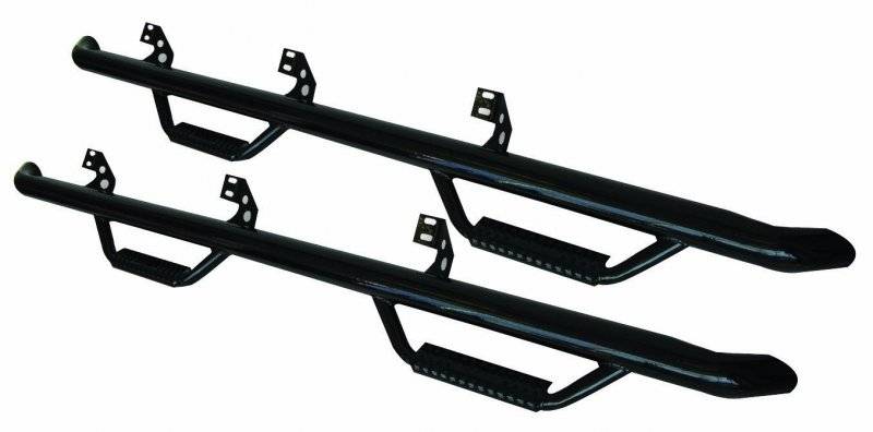 Smittybilt 2010-2015 Dodge Ram 2500 3500 Crew Cab 6.4' Bed Nerf Steps 4 Step Gloss Black D1098CC