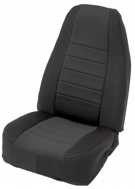 Smittybilt 1976-1990 Jeep CJ YJ Neoprene Front Rear Seat Cover Set Black 471001
