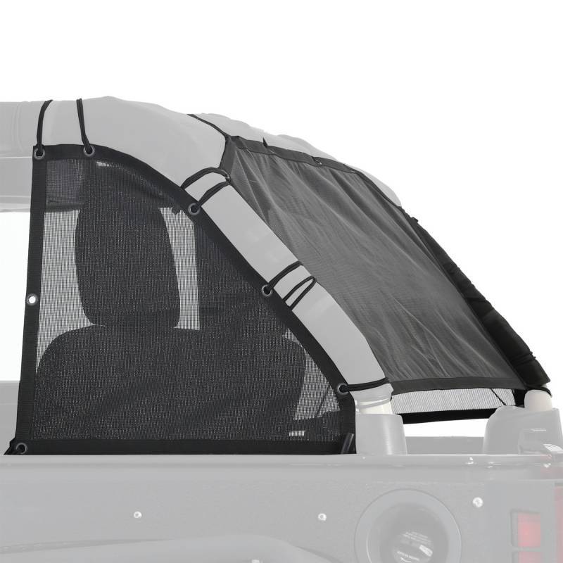 Smittybilt 2007-2018 Jeep Wrangler JK 4 Door Cloak Extended Mesh Top Sides Rear 95501