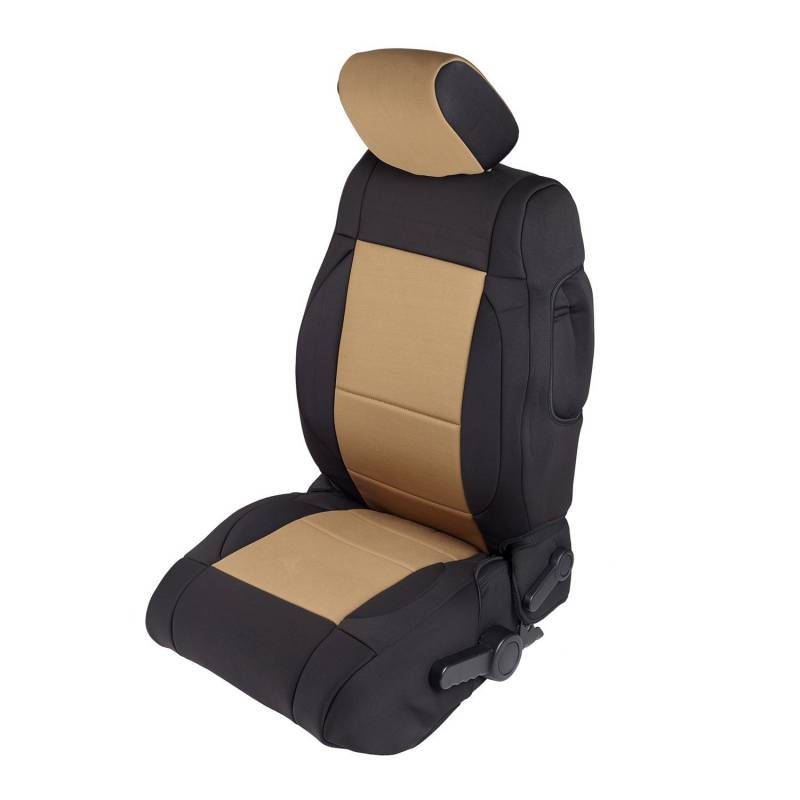 Smittybilt 2013-2018 Jeep JK 2 Door Neoprene Front Rear Seat Cover Set Tan 471525