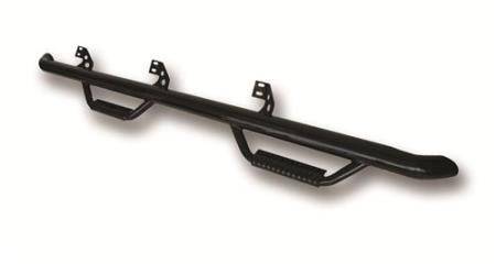 Smittybilt 2015-2018 Chevrolet Silverado GMC Sierra HD Crew Cab 6.5 Bed Nerf Steps 4 Step Gloss Black C1598CC