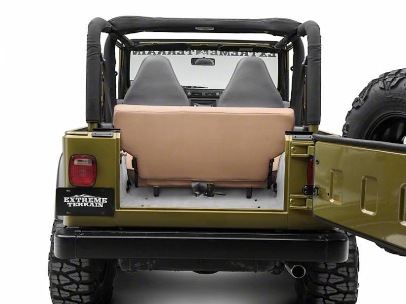 Smittybilt 1997-2006 Jeep Wrangler TJ Seat Rear Fold Tumble Denim Spice 41517