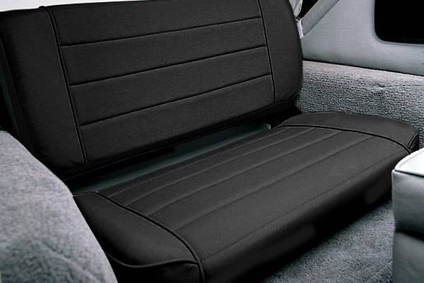 Smittybilt 1997-2006 Jeep Wrangler TJ Seat Rear Fold Tumble Denim Black 41515
