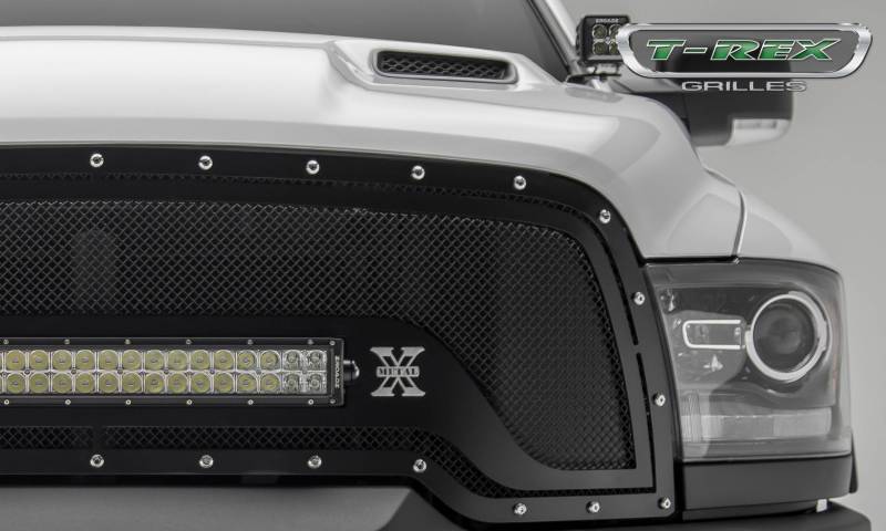T-REX 2015-2017 Dodge RAM 1500 Rebel Billet Series Bumper Grille Overlay Aluminum With Polished Finish 254641