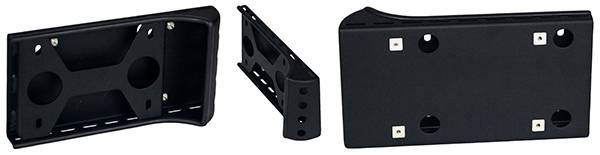 Warrior 1997-2006 Jeep Wrangler TJ 2004-2006 Wrangler LJ Rear Corner License Plate Mount 1558