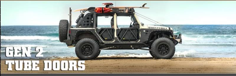 SmittyBilt 2007-2018 Jeep Wrangler JK 2 4 Door SRC GEN2 Tube Doors Front 76794