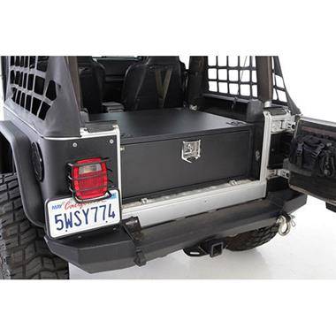 Smittybilt 1987-2006 Jeep CJ YJ TJ Security Storage Vault Rear Lockable Storage Box 2761