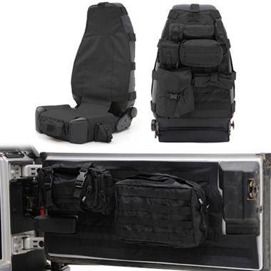Smittybilt 1997-2006 Jeep Wrangler TJ Rubicon and Unlimited G.E.A.R. Seat Cover Kit Black GEARBLACK1
