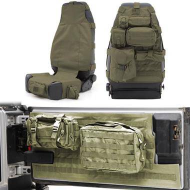 Smittybilt 2007-2016 Jeep Wrangler JK Rubicon Unlimited 2dr 4dr G.E.A.R. Seat Cover Kit GEARGREEN2