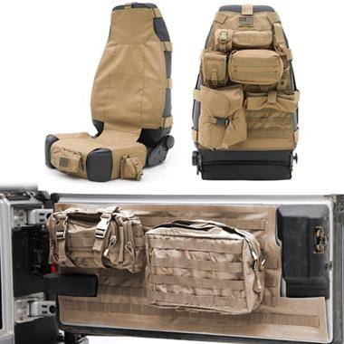 Smittybilt 2007-2016 Wrangler JK 2dr 4dr Rubicon and Unlimited G.E.A.R. Seat Cover Kit GEARTAN2