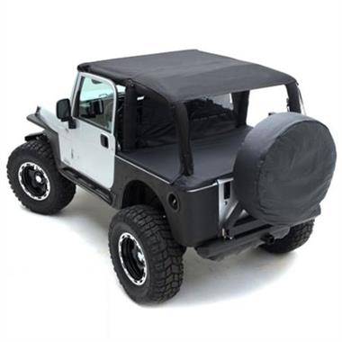 Smittybilt 1997-2006 Jeep Wrangler TJ Rubicon Black Denim Summer Top Bundle SEALTJ970615
