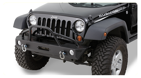 Warrior 2007-2017 Jeep Jk Wrangler 2dr 4dr Mid Width Front Bmpr With Brushguard and Fog Mounts 59850