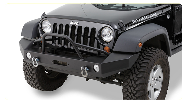 Warrior 2007-2017 Jeep Jk Wrangler Full Width Front Bmpr With Brushguard and Fog Mounts 59950