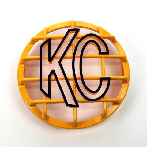KC Hilites 6" Stone Guard Yellow with Black KC Logo 7213