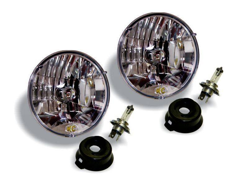 KC Hilites 7" Halogen Headlight System H4 DOT Pair Pack 42301