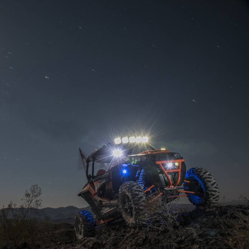KC Hilites 2014-2018 Polaris RZR 32" Pro6 Gravity LED 5 Light 100W Combo Beam LED Light Bar System 91309