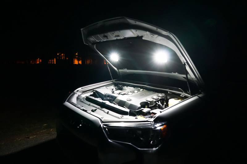 KC Hilites Cyclone LED 2 Light Universal Under Hood Lighting Kit 355