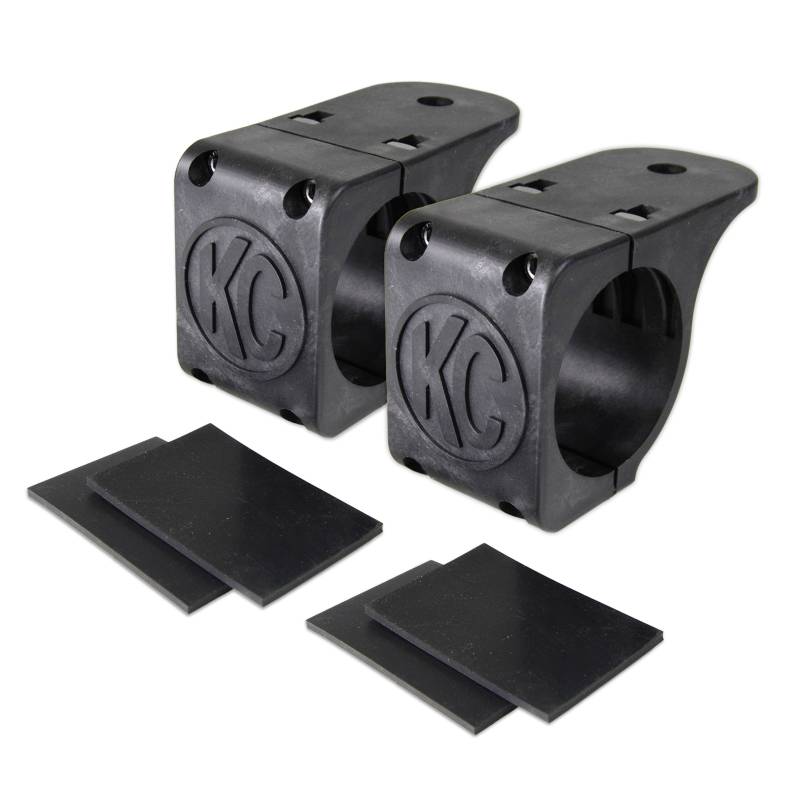 KC Hilites Tube Clamp Mount Bracket 1.75" to 2" Round Light Bars Pair pack 73071