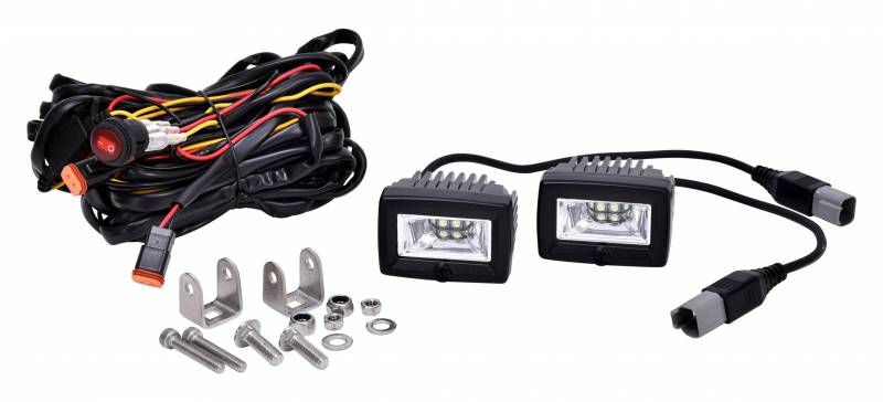 KC Hilites C2 LED 2" Area Light Flood Beam System pair pack 328