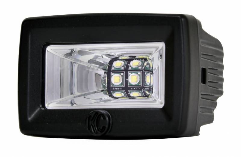 KC Hilites C2 2" LED Area Light Flood Beam each pack 1328