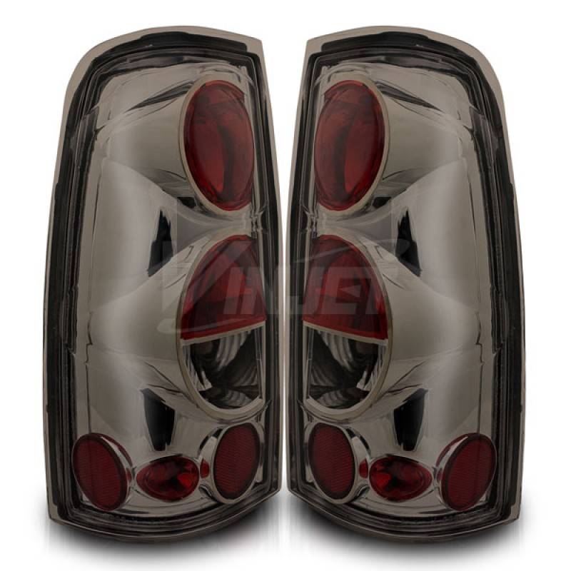 Winjet 1999-2006 Chevrolet Silverado Chrome Smoke Altezza Tail Light WJ20-0004-02