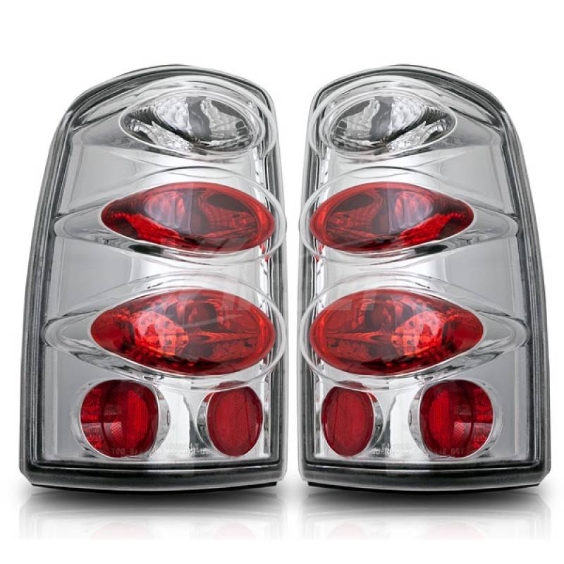 Winjet 2000-2006 Chevrolet Suburban Chrome Clear Altezza Tail Light WJ20-0005-01