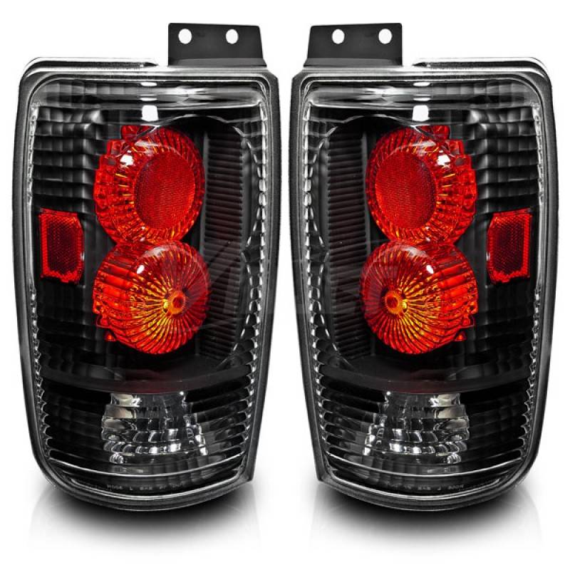 Winjet 1997-2002 Ford Expedition Black Clear Altezza Tail Light WJ20-0018-04