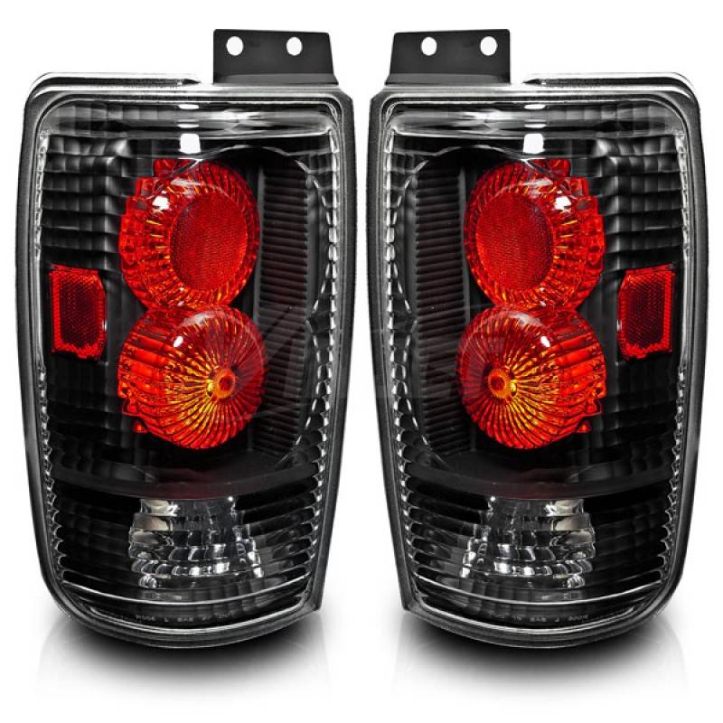 Winjet 1997-2002 Ford Expedition Black Clear Altezza Tail Light WJ20-0018-04