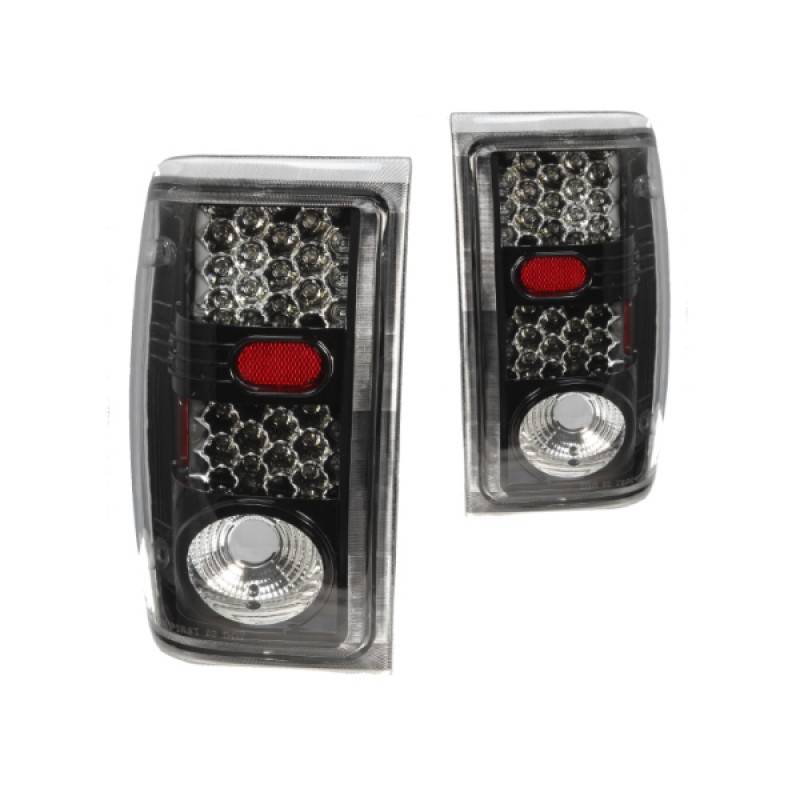 Winjet 2000-2005 Ford Ranger Glossy Black Clear Led Tail Light WJ20-0146-16