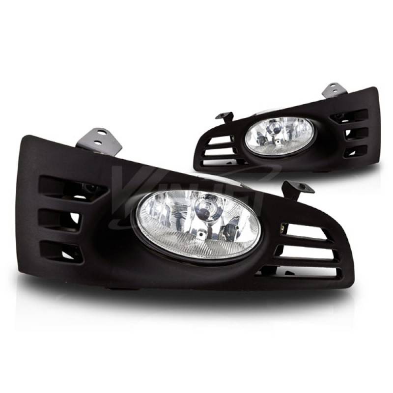 Winjet 2003-2005 Honda Accord 2Dr Clear Fog Light Wiring Kit Included WJ30-0037-09