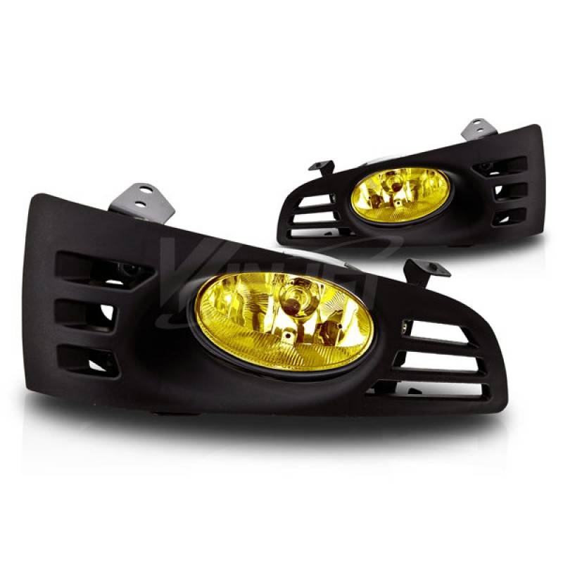 Winjet 2003-2005 Honda Accord 2Dr Yellow Fog Light Wiring Kit Included WJ30-0037-12