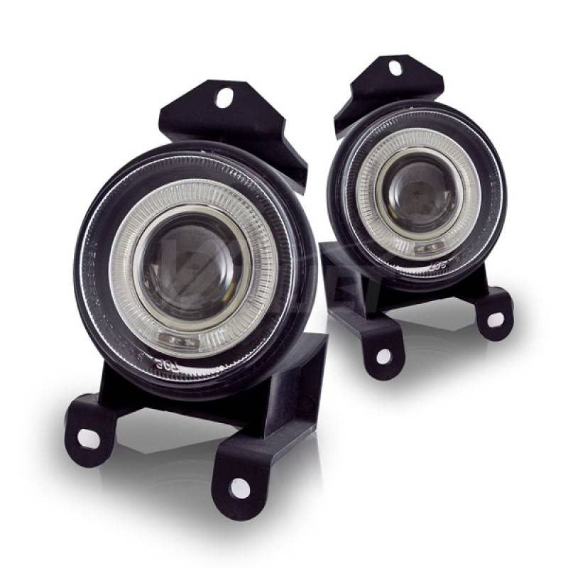 Winjet 2000-2006 GMC Sierra Denali Clear Halo Projector Fog Light WJ30-0064-09