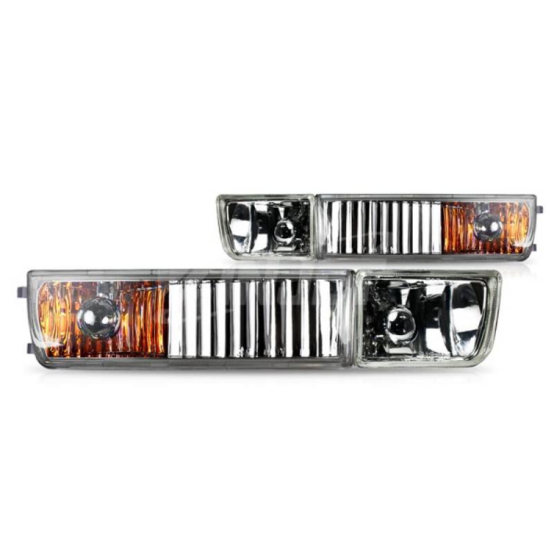 Winjet 1993-1998 Volkswagen Jetta Clear Replacement Fog Lights WJ30-0090-09