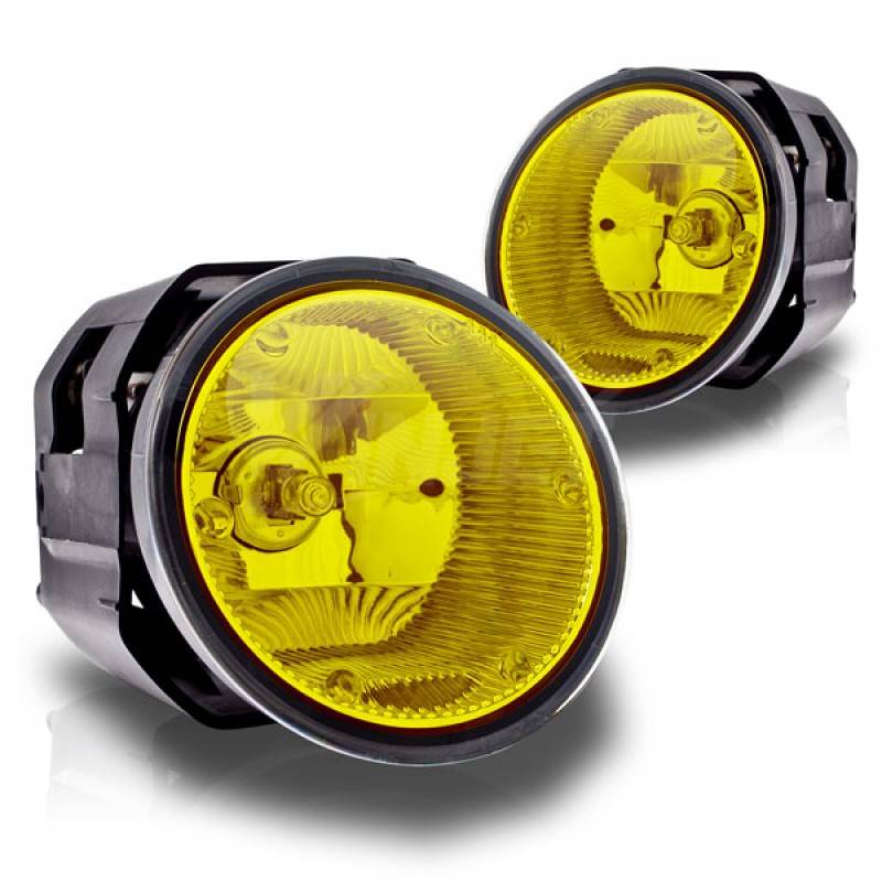 Winjet 2001-2004 Nissan Frontier Yellow Replacement Projector Fog Lights Wiring Kit Included WJ30-0097-12