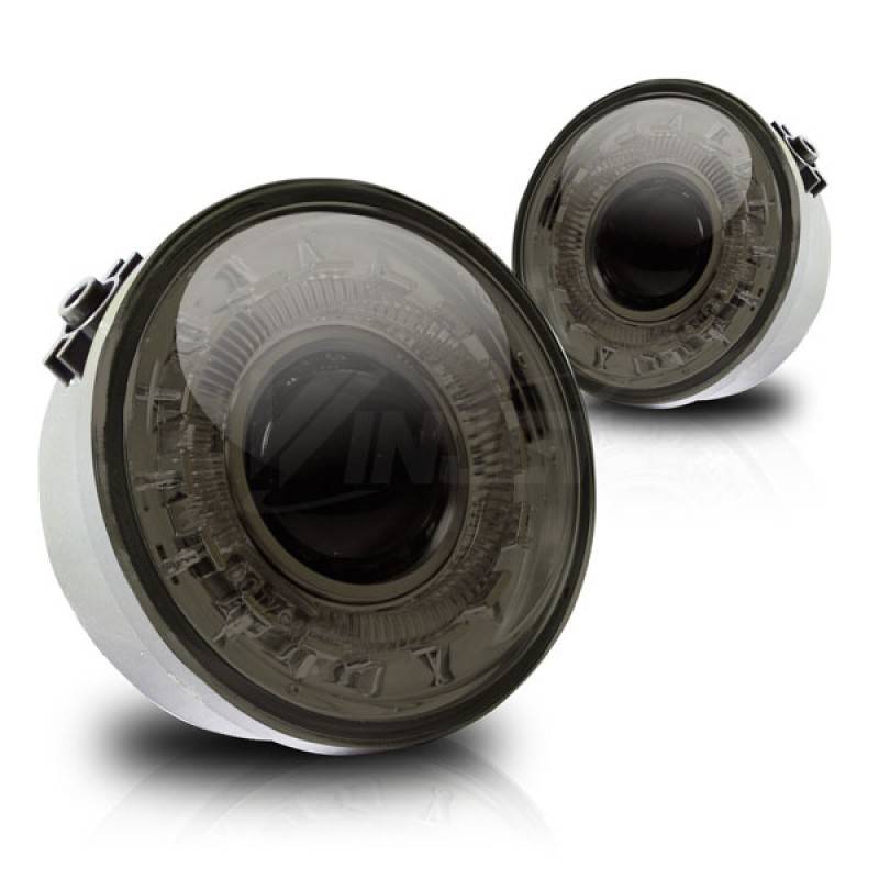 Winjet 2006-2010 Ford F-150 Smoke Halo Projector Fog Lights WJ30-0155-11