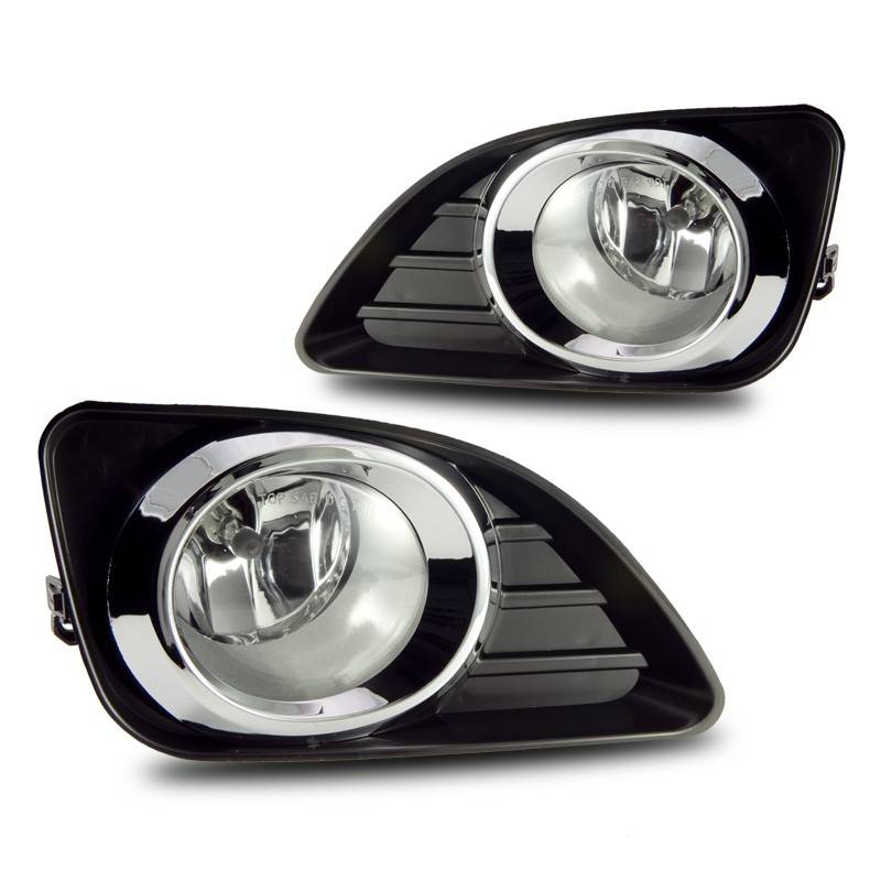 Winjet 2010-2011 Toyota Camry Clear Fog Lights With Wiring Kit WJ30-0227-09