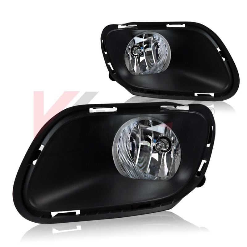 Winjet 2014-2016 Jeep Cherokee Clear Fog Lights Wiring Kit Included WJ30-0471-09
