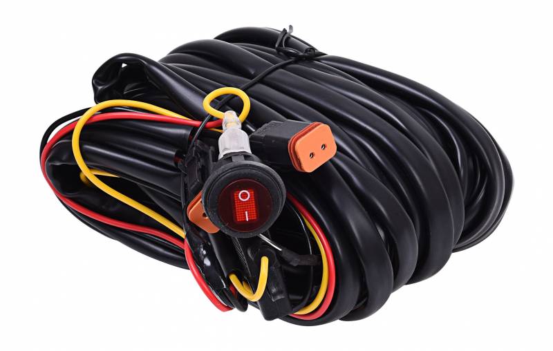 KC HiLites Wiring Harness Backup for 2 Lights 110w max With 2-Pin Deutsch Connectors 63091