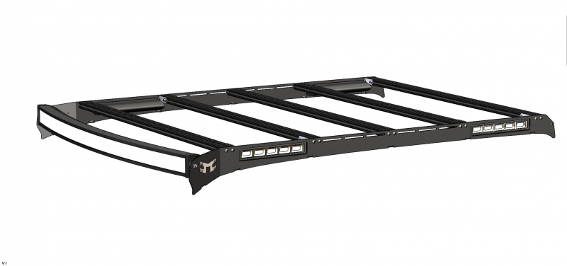 KC Hilites M-Racks 1999-2016 Ford F250 F350 F450 Super Duty Extended Cab 50" C-Series Roof Rack 92101