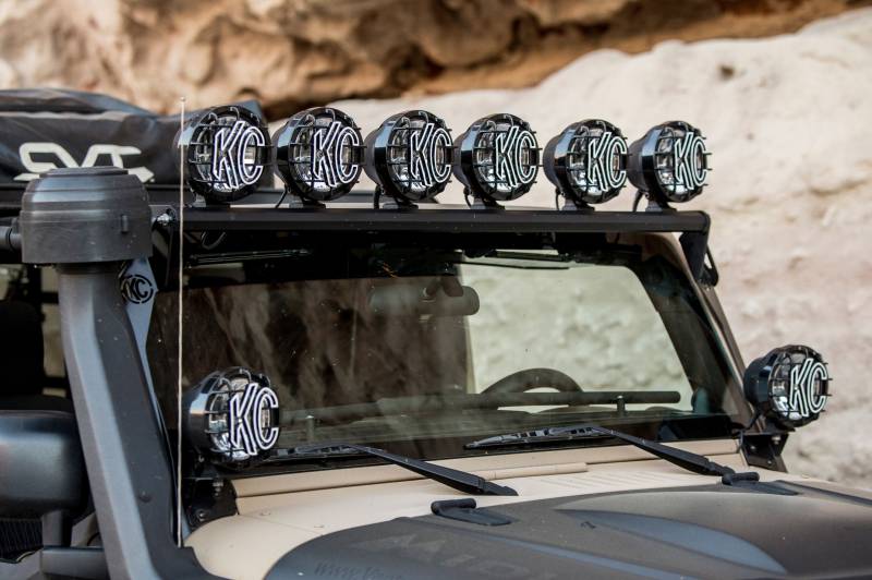 Kc HiLites 2007-2018 Jeep Wrangler JK 50" Overhead Xross Bar Light Mount 7419
