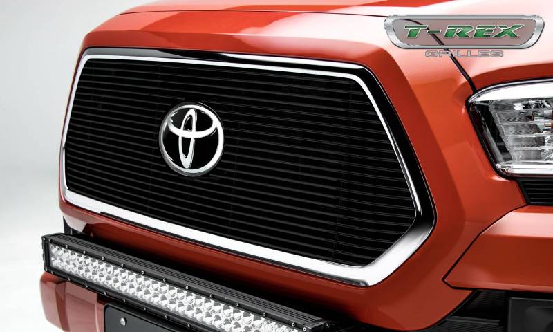 T-Rex 2018-2023 Toyota Tacoma BILLET Series Main Insert Grille Black Accepts factory TSS logo 20950B