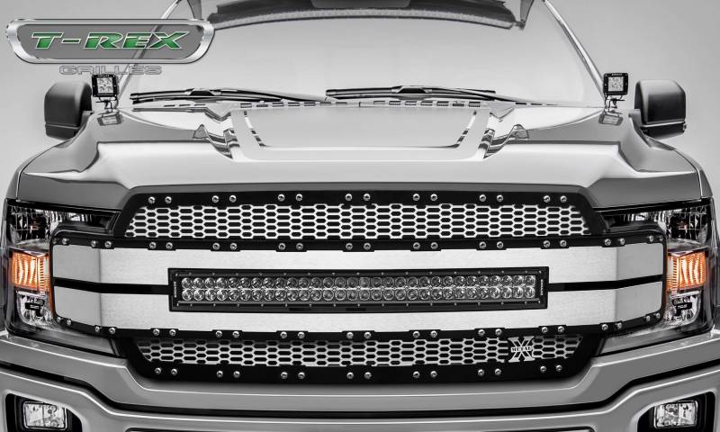 T-rex 2018-2020 Ford F-150 Replacement Grille Includes (1) 30 LED Light Bar Universal Wire Harness Aluminum Frame 6315785