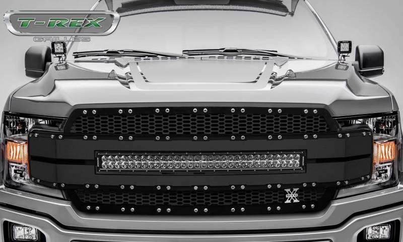 T-Rex 2018-2020 Ford F-150 Replacement Grille Includes (1) 30 LED Light Bar Universal Wire Harness Aluminum Frame 6315781