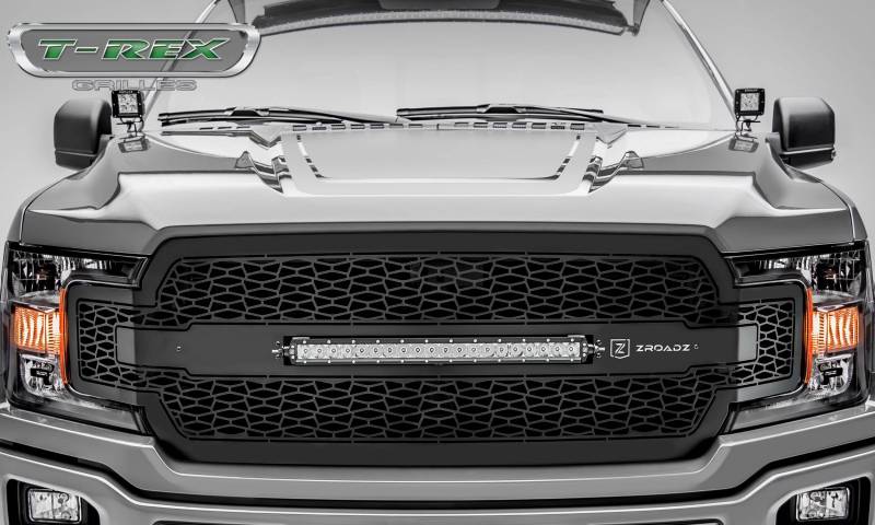 T-rex 2018-2020 Ford F-150 ZROADZ Grille Black 1 PC Replacement with 20" LED Does Not Fit Vehicles with Camera Z315711