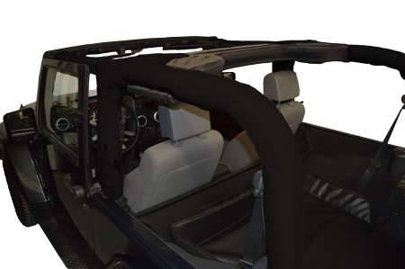 DirtyDog 2007-2018 Jeep Wrangler JK 2 Door Replacement Roll Bar Covers Black J2RBC07BK