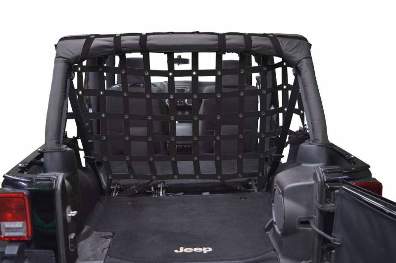 DirtyDog 2007-2018 Jeep Wrangler JKU 4 Door Cargo/Pet Full Divider Black J4PC07R3BK