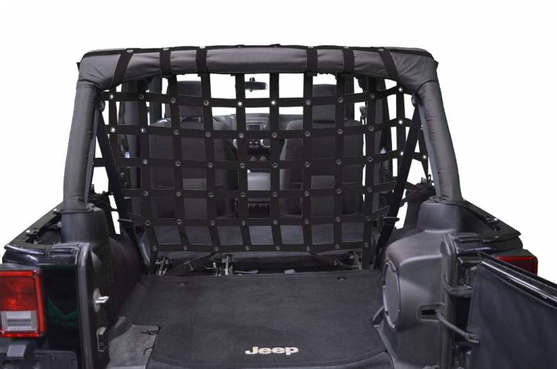 Dirtydog 2007-2018 Jeep Wrangler JKU 4 Door Cargo/Pet Full Divider Black J4PC07R3BK