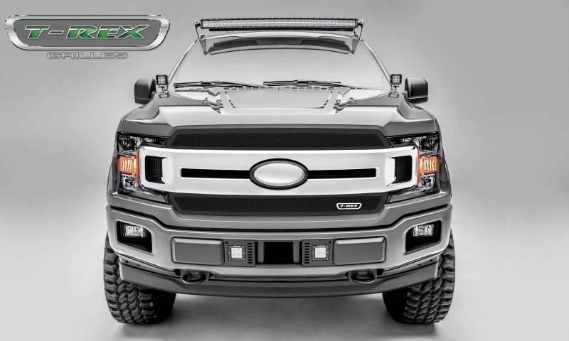 T-Rex 2018-2020 Ford F-150 Upper Class Series 2 Pc Main Grille Overlay Insert With Black Powdercoat Finish 51711